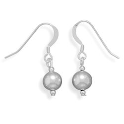 7mm Bead Earrings on French Wire