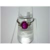 Image 1 : NATURAL 14.75 CTW RUBY RING .925 STERLING SILVER