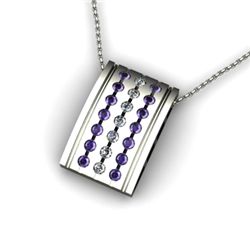 Genuine 1.02 ctw Tanzanite Diamond Pendant 14k