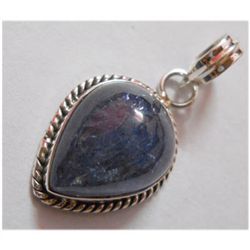 Natural 27.25 ctw Tanzanite Pendant 925 Sterling