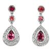 Image 1 : NATURAL 0.25 CTW PINK TOURMALINE EARRING 14K GOLD