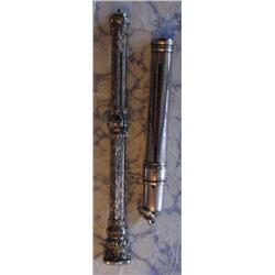 A YELLOW METAL EXTENDING PENCIL, English,...