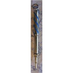 A MORDAN GOLD AND ENAMEL FOB PENCIL,...