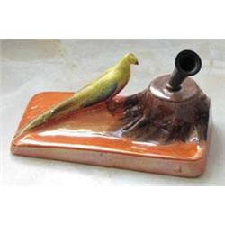 A CALTONWARE 'EXOTIC BIRD' DESK BASE,...