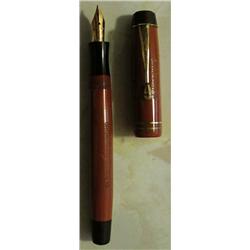 A MONTBLANC 4EF, Danish, circa 1935-47 coral...