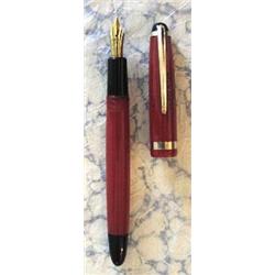 A MONTBLANC 214, Danish, 1950's coral red...