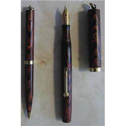 A WATERMAN'S 521/2 RIPPLE PEN AND PENCIL,...