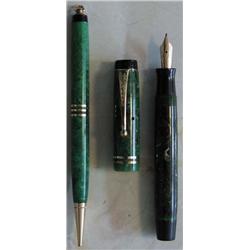A PARKER DUOFOLD JUNIOR AND LADY DUOFOLD...