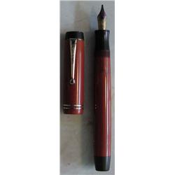 A PARKER DUOFOLD SENIOR, English, 1940's red...