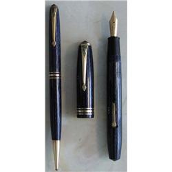 A CONWAY STEWART 58 PEN AND PENCIL SET,...