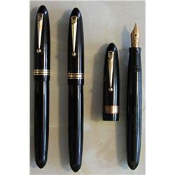 THREE MABIE TODD & Co. SWAN LEVERLESS PENS,...