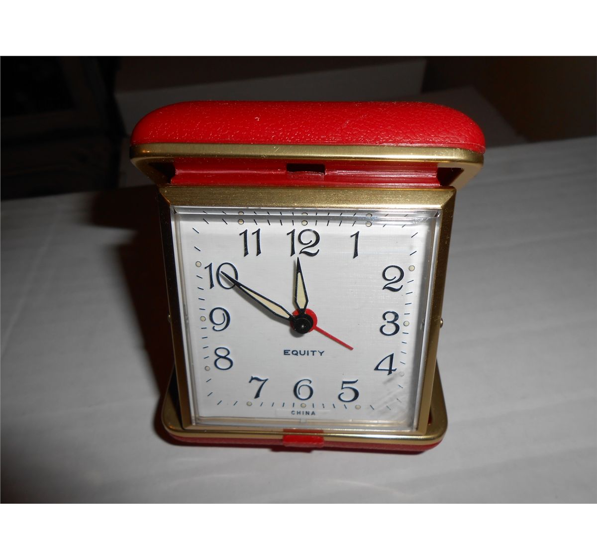 Vintage Equity wind up travel Alarm Clock