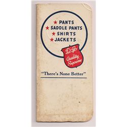 Dickson-Jenkins Manufacturing Co. Advertising Note Pad