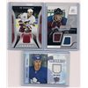 Image 1 : Lot of (3) NHL Hockey Game-Used Material Insert Cards