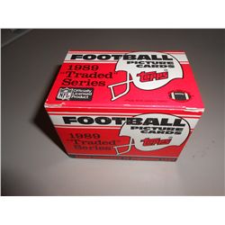 1989 Topps Traded Football 132-Card Factory Set-Aikman and Sanders Rookie Cards!