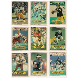 1983 Topps Football 33-Card Complete Sticker Set