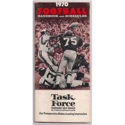 1970 Football Handbook and Schedules
