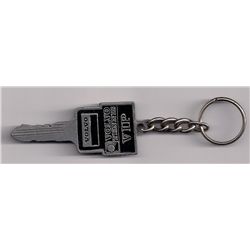 Vintage Volvo Tennis VIP pass in the shape of a car key!