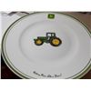 Image 1 : Set of (4) John Deere Dinner Plates & Salad Plates-Gibson!