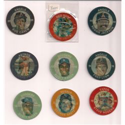 Lot of (12) 1984 7-Eleven Baseball Slurpee Discs