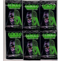 Lot of (10) Unopened Booster Packs from the 2000 Jedi Knights Trading Card Game