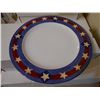 Image 1 : Set of (4) Dinner Plates & Salad Plates-Spirit of the Flag by Brandon House