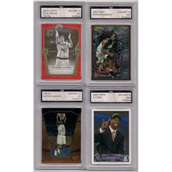 Lot of (4) Basketball Rookie Cards-All Graded Gem Mint 10!