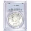 Image 1 : 1891 MORGAN SILVER DOLLAR PCGS MS64