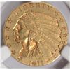 Image 2 : 1911D weak D $2 1/2 Indian GOLD  NGC50  est $3250-$3500