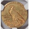 Image 3 : 1911D weak D $2 1/2 Indian GOLD  NGC50  est $3250-$3500