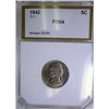 Image 1 : 1942 JEFFERSON NICKEL T-1 CHOICE PROOF