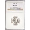 Image 1 : 1938 MERCURY DIME NGC MS65FB