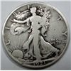 Image 1 : 1921P Walker half $  VG/F mint made flaw left of date