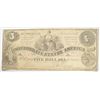 Image 1 : 3rd issue 1861 $5 Confederate note fine tiny pinholes  est  $60-$70