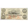 Image 1 : $10 obsolete broken bank note 1860 State Bank South Carolina VF est $75-$80