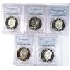 Image 1 : A NICE RUN OF PROOF SILVER EISENHOWER DOLLARS ,1973-74 $ 1976   ALL PR69DCAM