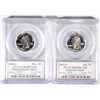 Image 2 : 2000 THRU 2008 PROOF SILVER STATEHOOD QUARTERS ALL GRADED PR69DAM BY PCGS