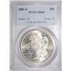 Image 1 : 1881-S MORGAN SILVER DOLLAR PCGS MS64