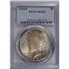 Image 1 : 1924-S PEACE SILVER DOLLAR PCGS MS62