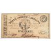 Image 1 : 1863 5 cent State of North Carolina bearer note