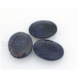 100.74ctw SapphireOvalCutLooseGemstone lotof3