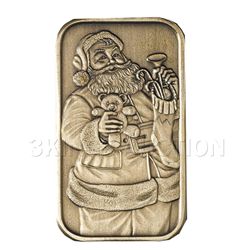 Christmas 2009 Bronze Bar X-1 Santa (with ornament hold