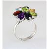 Image 1 : 28.35CTW Multi-color Precious Stone Silver Ring
