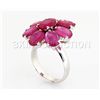 Image 1 : 33.82CTW Natural Pink Ruby-Sterling Silver Ring