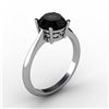 Image 1 : Black Diamond 1.25 ctw Ring 14 kt White Gold