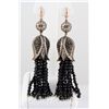 Image 2 : 189.67ctw Victorian Silver Jewelry Dangling Earring