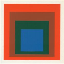 Albers Silkscreen "Homage To The Square"
