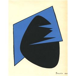 Angelo Bozzola Original Serigraph, 1958