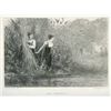 Image 1 : Felix Bracquemond Etching "Reed Gathering"