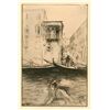 Image 1 : Edgar Chahine "Rio Cà Foscari, Venice" Original Etching